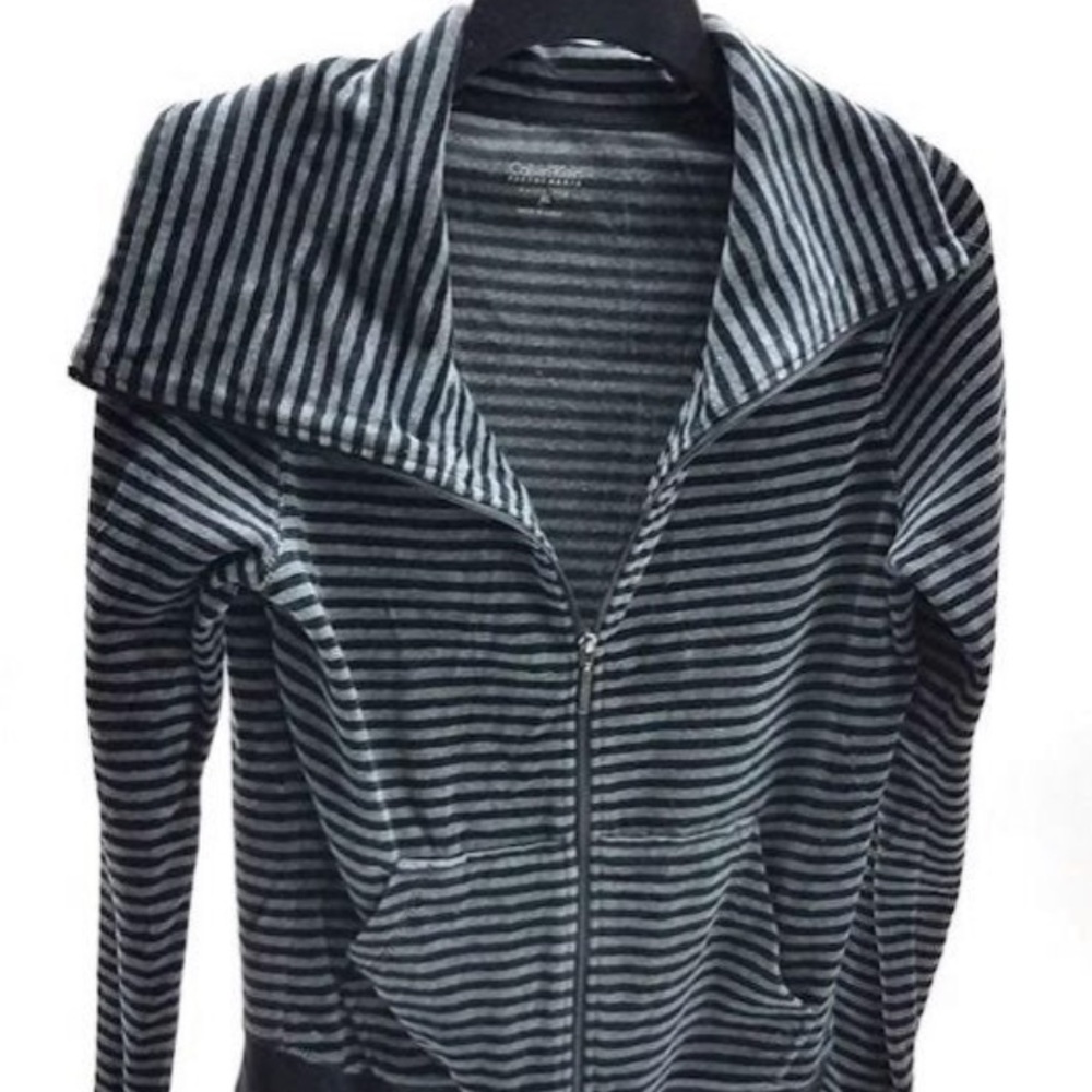 Women's CALVIN KLEIN Gray/Black Jacket XL